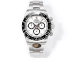 Rolex Daytona 904L Steel 40mm Ceramic Bezel Platinum Markers 4131 Movement Watch